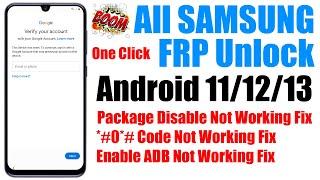 Samsung FRP Bypass 2023 ADB Enable Fail