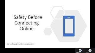 Safety Before Connecting Online