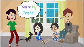 Mina's New Pet Cat - Animated Story - Mina English - Normal English - improve English