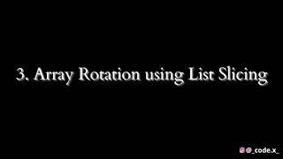 Basic python programs | Array Rotation | Check Array is Monotonic