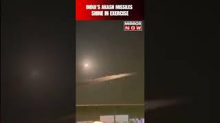 Made In India Akash Surface-to-air Missiles Were Fired During Exercise Vayushakti | #shorts
