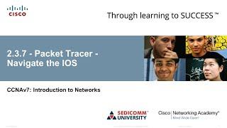 Курс Молодого Бойца Cisco Часть 1 2021 CCNA 1 ITN 2.3.7 Cisco Packet Tracer – Navigate the IOS