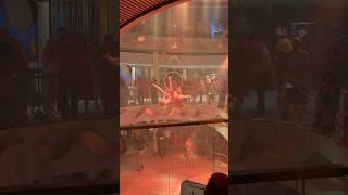 Pop up entertainment in the Grand Atrium on Arvia. #cruise