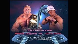 Story of Brock Lesnar vs. John Cena | Backlash 2003