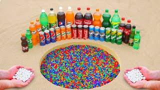 Coca cola , Fanta , Sprite , Mtn Dew , 7UP ,Pepsi , Mirinda VS Mentos Underground!