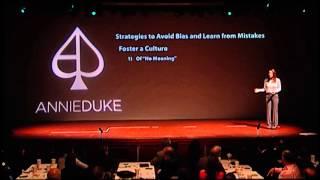 STRATEGIES TO AVOID BIAS & LEARN FROM MISTAKES | ANNIE DUKE