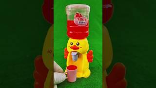 Amazing food colour water loading glass review || mini duck water dispenser (hc.870) #duck #shorts