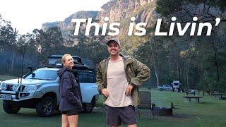 We are living the dream on the road.. We found our favourite low cost camp in NSW…