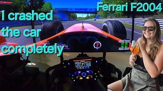 Ferrari F2004 / craziest car for Nürburgring Nordschleife / big crashes / simracing