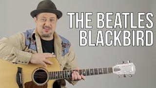 The Beatles Blackbird Acoustic Guitar Lesson + Tutorial