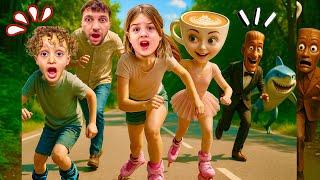 TUNG TUNG SAHUR İLE BRR BRR PATAPİM EVİNE GİTTİK ‼️ KUZEY ELİF BİZİ KOVALADI NAPCAZ ??