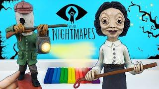 Учительница и Охотник из игры Маленькие Кошмары (Little Nightmares 2) | Лепим фигурки из пластилина