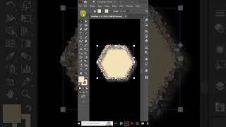 How to Create Floral Hexagon Border  in Illustrator #adobeillustrator #illustration #digitalart