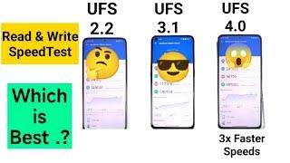 UFS 4.0 vs UFS 3.1 vs UFS 2.2 Speedtest Read & Write Test 