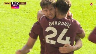 John Stones Goal, Wolves vs Manchester City (1-2) All Goals and Highlights