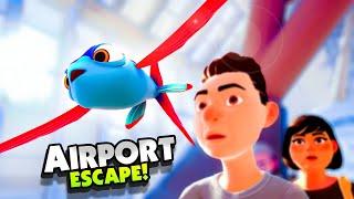 Escaping the AIRPORT As A FLYING FISH - New I Am Fish Gameplay