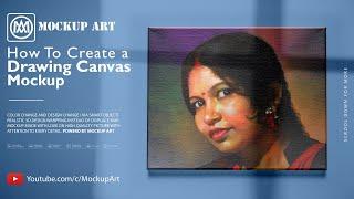 How to make a drawing canvas mockup | Photoshop Mockup Tutorial