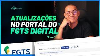 Tutorial de acesso das atualizações no portal do FGTS Digital - DEZ/2024