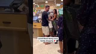 Lionel Messi was spotted at a Publix in Miami shopping with his family ️ (via @whoopsee.it) #shorts