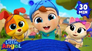Bingo's Playdate with Kitty! | Little Angel | Kids Songs & Nursery Rhymes