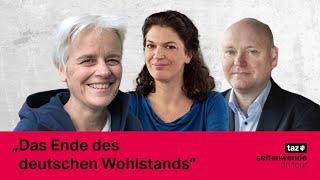 Das Ende des deutschen Wohlstands –  taz Talk zur Seitenwende mit Ulrike Herrmann und Achim Truger