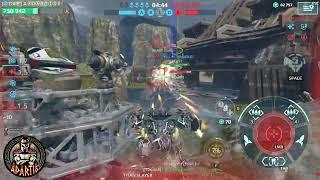 War Robots ADARTIS 25.8 million damage!! 4 - [ STF ] VS iron stars [   ]