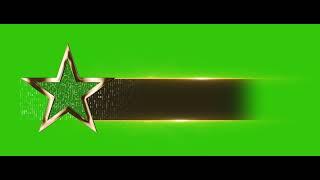 Green Screen star lower third animation