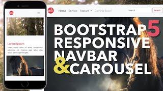 Bootstrap 5 Navbar & Carousel With Fade Transition