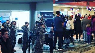 Airport Travelers Give Military Salute to Children of Fallen Soldiers Traveling To Disney