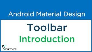 #3.1 Android Toolbar example. Getting started with Material Design Toolbar