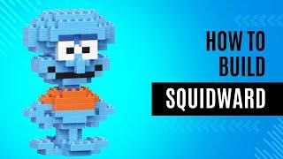 how to build SQUIDWARD Lego mini bricks tutorial (bahasa)