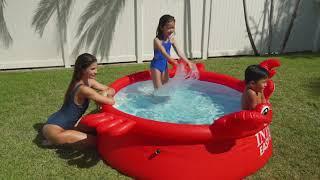 Piscina Intex Inflable Cangrejo Para Niños 880lts