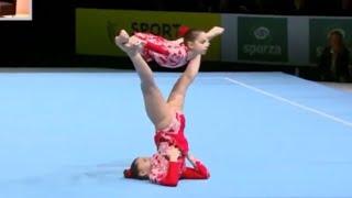 WP (GEO)-Nino Chkariauli/Nutsa Kvantchilashvili | BAL (11-16 AG) / World Acro 2018