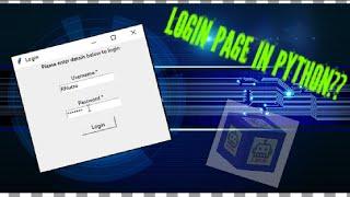 How to make Login Page through Python | Python 3.8 | #RNutro