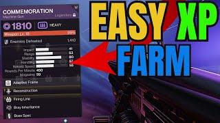 Destiny 2: Easy Solo Crafted Weapon XP FARM!