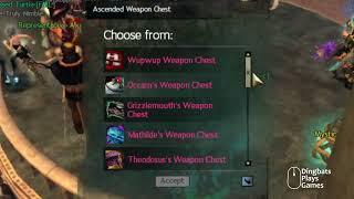 Guild Wars 2 All the Ascended Weapons Chests in a Chest.