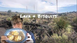 Valley of Fires/Baking GF skillet biscuits/Life in a Tiny Scamp Trailer with 2 Cats