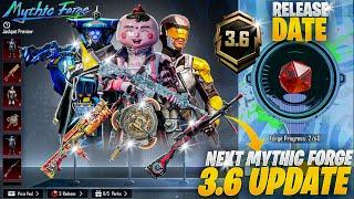 Mythic Forge New Changes | Rare Mythic Coming | 3.6 Update Upgradable Skins |PUBGM