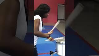 Drum battle between teacher and student #drumline