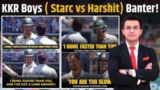 IND vs AUS: "I bowl faster than you", KKR Boys Harshit Rana & Starc's on-field banter in Perth !