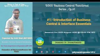 D365 Business Central Functional Series, EP #1