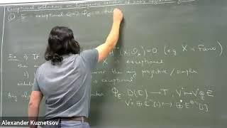 Alexander Kuznetsov at the NSF FRG Workshop on Moduli Spaces and Stability (Lecture 1 of 4)