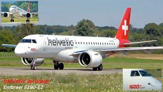 The 1600th E-Jet! Helvetic Airways Embraer E190-E2 Take-Off