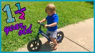 Kids Strider Bike // 18 Month Old Riding Balance Bike // Review