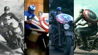 Evolution of CAPTAIN AMERICA on a Motorcycle