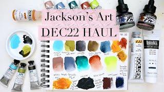 Jackson's Art Haul DEC22 | Unboxing + Swatches