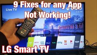 LG Smart TV: App is Not Working? 9 FIXES! Netflix, Prime Video, Sling, Hulu, YouTube, Disney+, etc