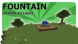 Plains Village Fountain - Minecraft How to Build Tutorial