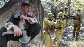 Kung Fu boy ambush behind Japanese army, with only 1 ax will wipe them out!