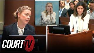 Amber Heard Asked about TMZ & Ex-Wife in Cross